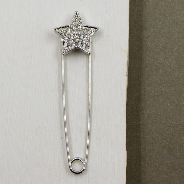 Crystal star pin