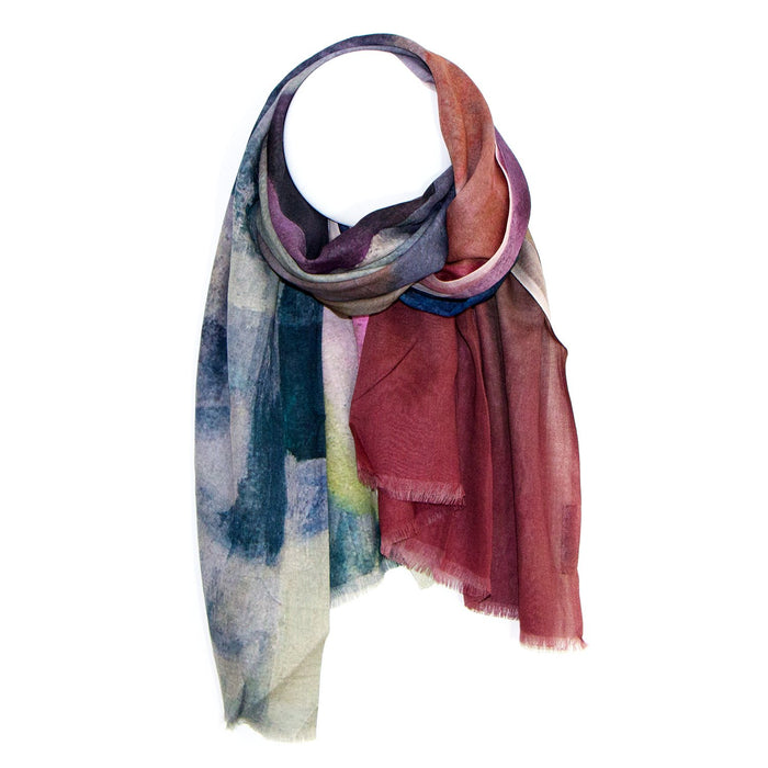 Multi cubism scarf