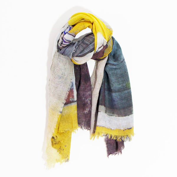 Digital print door and shutters scarf